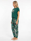 Dachshund Wine 'I Do What I Want' Cozy Knit Pajama Set for Women