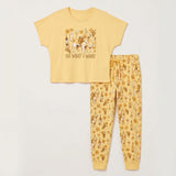Golden Retriever Wine Print Soft Knit Pajama Set for Women — Funny Dog Mom Sleepwear