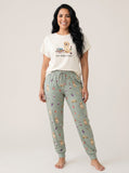 Study Breaks & Merlot Golden Retriever Knit Pajama Set for Women — Cozy Dog Mom Sleepwear