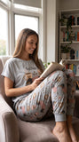 But First Coffee & Dogs — Dachshund Print Soft Knit Pajama Set for Women